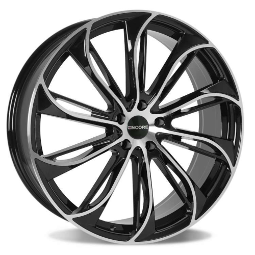 Encore Alloys Enc107 Gloss Black w/ Machined Face