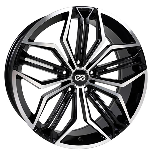 Enkei CUV 495 Gloss Black W/ Machined Face - Part Number 495-880-1240BKM Enkei CUV 495 Gloss Black W/ Machined Face Photo