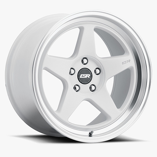 ESR CR5 Gloss White W/ Machined Lip - Part Number 89551422 CR5WHT-ML ESR CR5 Gloss White W/ Machined Lip Photo
