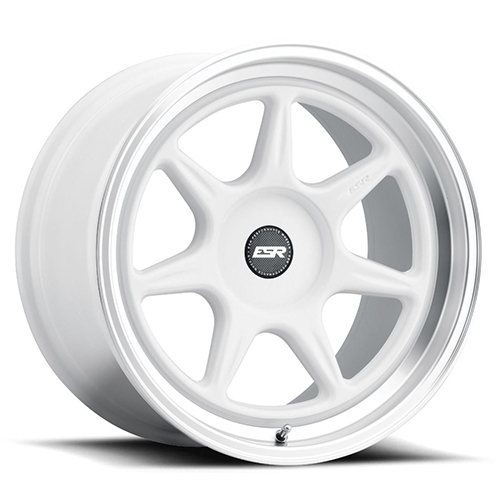 ESR CR7 Gloss White W/ Machined Lip - Part Number 88550030 CR7WHT-ML ESR CR7 Gloss White W/ Machined Lip Photo