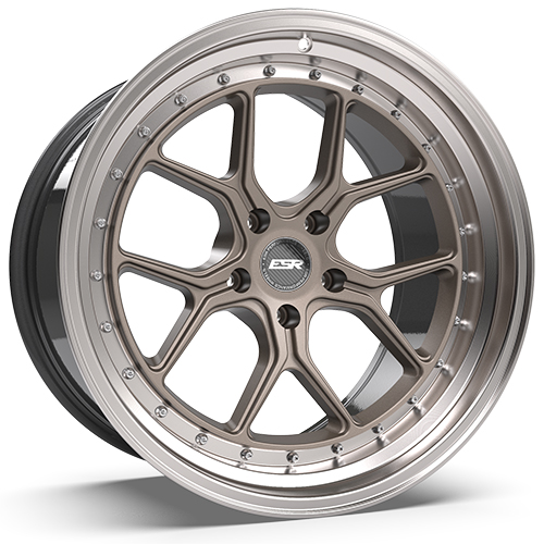 ESR CS2 Satin Bronze W/ Machined Lip - Part Number 88551430 CS2MBRNZ-ML 5X110 ESR CS2 Satin Bronze W/ Machined Lip Photo