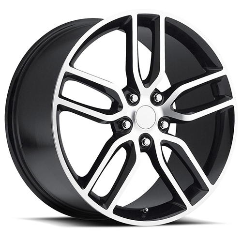 Factory Reproductions FR 26 C7 Z51 Corvette Gloss Black W/ Machined Face - Part Number 26010563407 Factory Reproductions FR 26 C7 Z51 Corvette Gloss Black W/ Machined Face Photo
