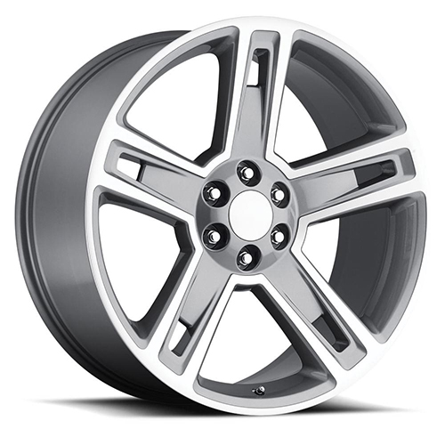 Factory Reproductions FR 34 Chevrolet Silverado Gloss Gray W/ Machined Face Photo