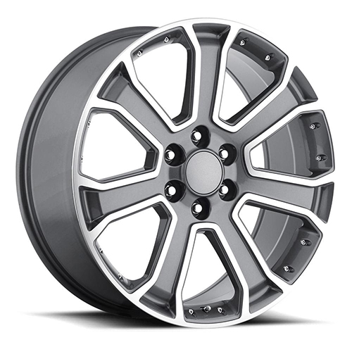 Factory Reproductions FR 49 GMC Yukon Denali Gloss Gray W/ Machined Face