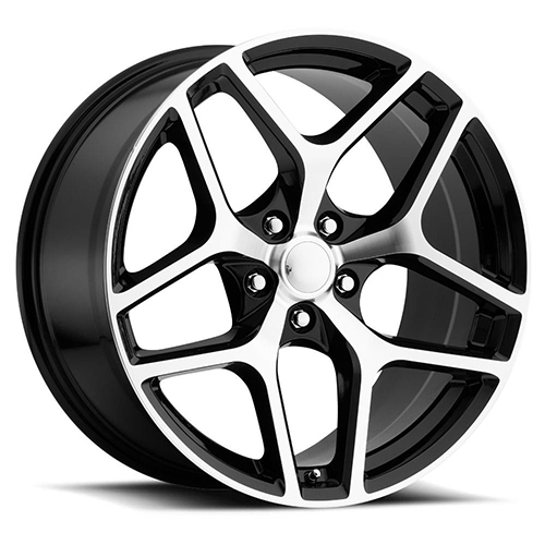 Factory Reproductions FR 27F Z28 Camaro Gloss Black W/ Machined Face - Part Number 27010232007F Factory Reproductions FR 27F Z28 Camaro Gloss Black W/ Machined Face Photo