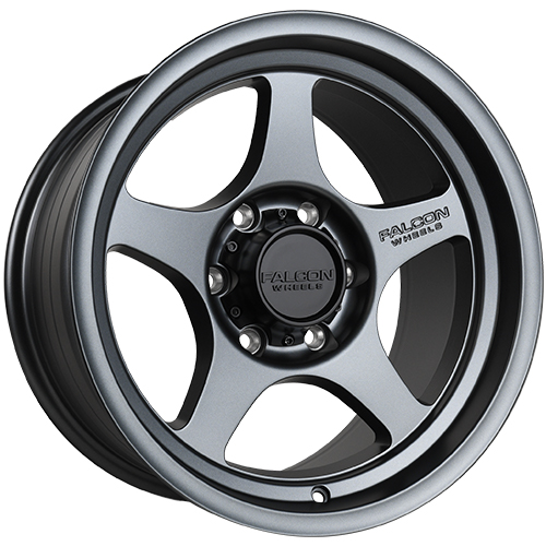 Falcon Wheels T2 Matte Gunmetal - Part Number T2-7973-12-MGN Falcon Wheels T2 Matte Gunmetal Photo