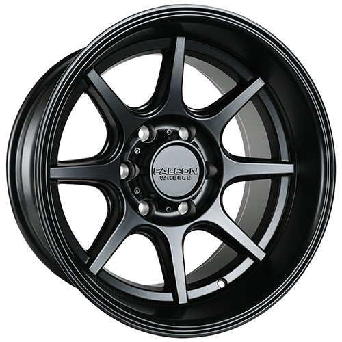 Falcon Wheels T8 Seeker Matte Black - Part Number T8-7983-38-MBK Falcon Wheels T8 Seeker Matte Black Photo