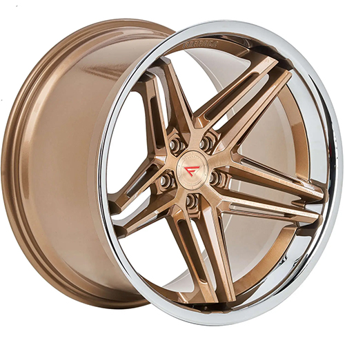 Ferrada CM1 Brushed Cobre W/ Chrome Lip