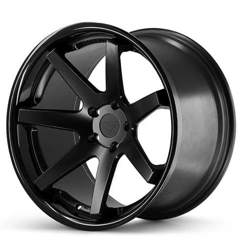 Ferrada FR1 Matte Black W/ Gloss Black Lip - Part Number FR1201055108MB38 Ferrada FR1 Matte Black W/ Gloss Black Lip Photo