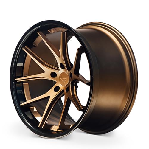 Ferrada FR2 Matte Bronze W Gloss Black Lip - Part Number FR2201055108BZ38 Ferrada FR2 Matte Bronze W Gloss Black Lip Photo