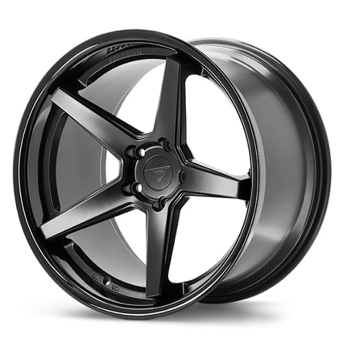 Ferrada FR3 Matte Black W/ Gloss Black Lip - Part Number FR32095108MB35 Ferrada FR3 Matte Black W/ Gloss Black Lip Photo