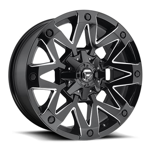 Fuel Offroad Ambush D555 Gloss Black W/ Milled Spokes Photo