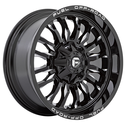 Fuel Offroad D795 Arc Gloss Black Milled - Part Number D79520001747 Fuel Offroad D795 Arc Gloss Black Milled Photo