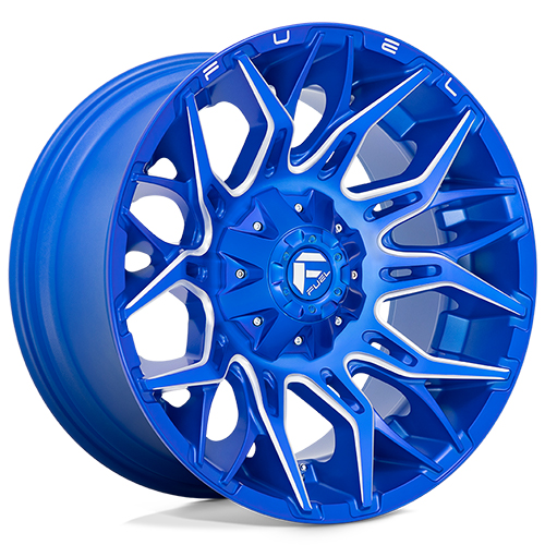 Fuel Offroad D770 Twitch Anodized Blue Milled - Part Number D77020909850 Fuel Offroad D770 Twitch Anodized Blue Milled Photo
