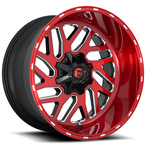 Fuel Offroad Triton D691 Brushed Candy Red Milled - Part Number D69120001847 Fuel Offroad Triton D691 Brushed Candy Red Milled Photo