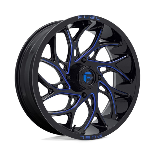 Fuel UTV Runner D778 Gloss Black Milled Candy Blue