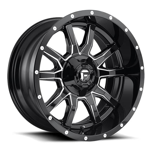 Fuel Offroad Vandal D627 Black W/ Milled Spokes Photo