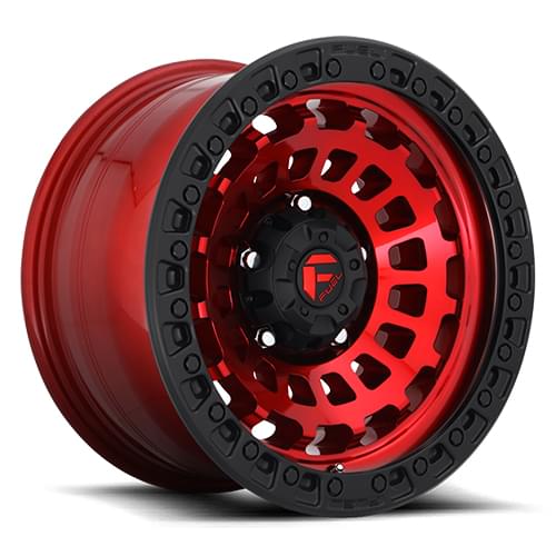 Fuel Offroad Zephyr D632 Candy Red W/ Matte Black Ring - Part Number D63218908450 Fuel Offroad Zephyr D632 Candy Red W/ Matte Black Ring Photo