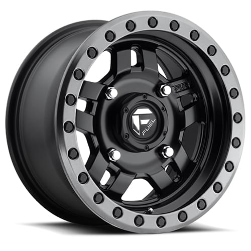 Fuel UTV Anza D557 Matte Black W/ Anthracite Ring - Part Number D5571470A554 Fuel UTV Anza D557 Matte Black W/ Anthracite Ring Photo