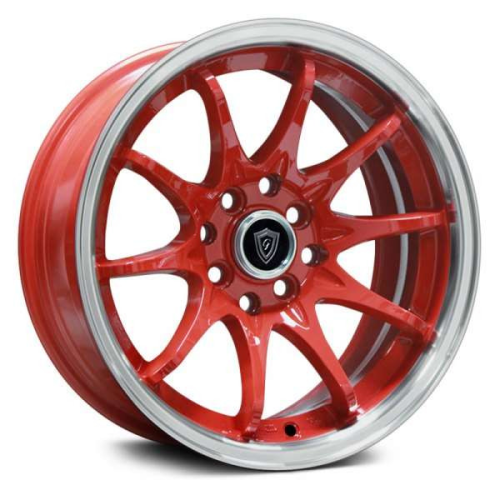 G-Line Alloys G1018 Red Machined