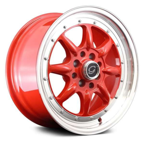 G-Line Alloys G8009 Red Machined