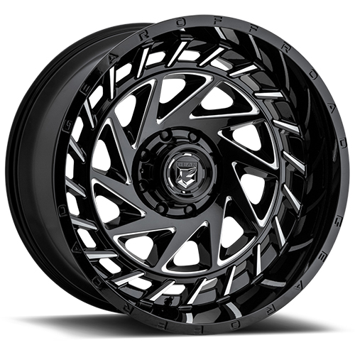 Gear Offroad End Game 755 Gloss Black W/ Milled Accents - Part Number 755BM-2426844 Gear Offroad End Game 755 Gloss Black W/ Milled Accents Photo
