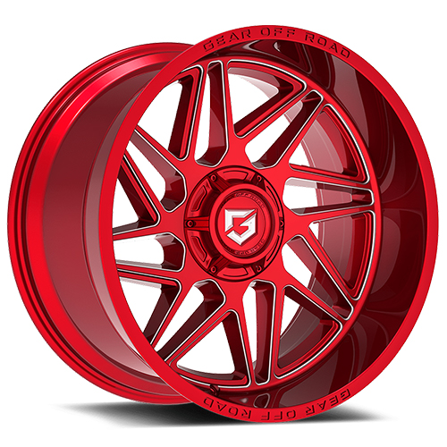 Gear Off Road 761RM Gloss Red W/ Milled Accents - Part Number 761RM-2228744 Gear Off Road 761RM Gloss Red W/ Milled Accents Photo