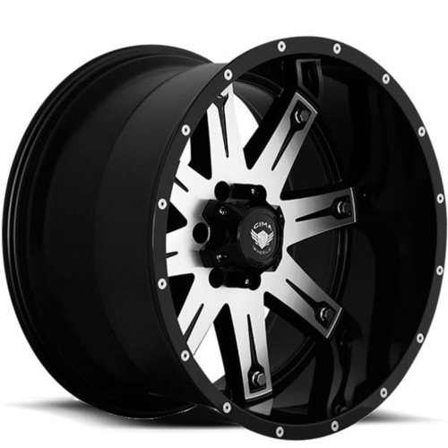 Gima Of9 Matte Flat Black w/ Machined Face And Rivets