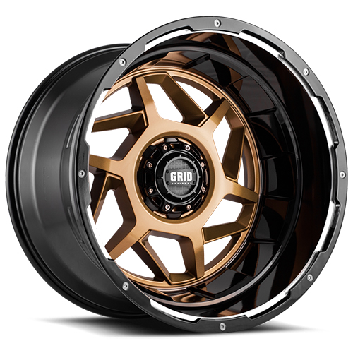Grid Offroad GD14 Gloss Bronze W/ Black Lip - Part Number GD14-17090052R-187 Grid Offroad GD14 Gloss Bronze W/ Black Lip Photo