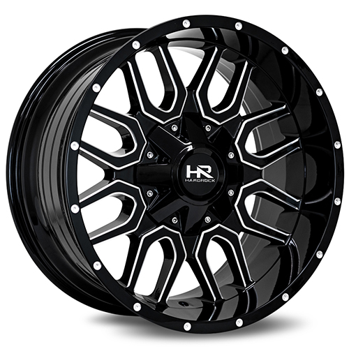 Hardrock H709 Gloss Black Milled Photo