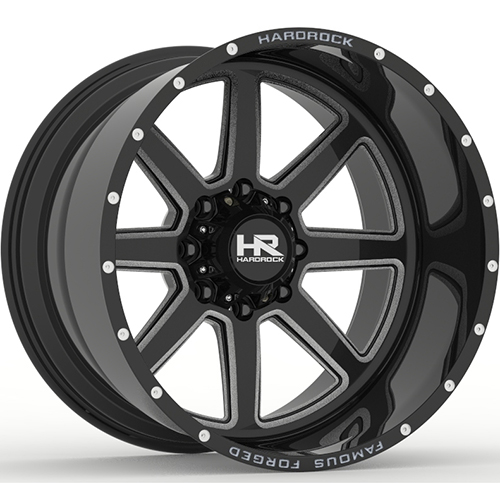 Hardrock Famous Forged H803 Black W/ Milled Spokes Photo