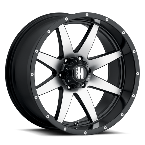 Havok 112 Matte Black Machined Face & Rivets