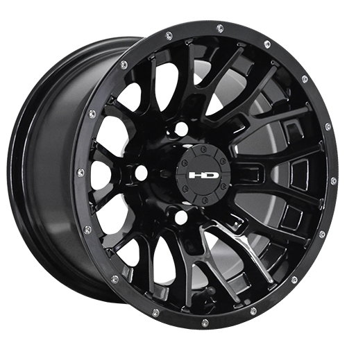 HD Golf RTC Gloss Black W/ Rivets - Part Number RT147042-14AGB-R HD Golf RTC Gloss Black W/ Rivets Photo