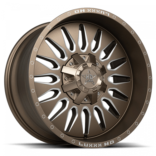 Luxxx HD Offroad LHD-24 Satin Bronze Milled - Part Number LHD2420105127139-18D-J1 Luxxx HD Offroad LHD-24 Satin Bronze Milled Photo