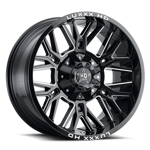 Luxxx HD Offroad LHD-25 Gloss Black Milled - Part Number LHD2524145150139-76I-A1 Luxxx HD Offroad LHD-25 Gloss Black Milled Photo
