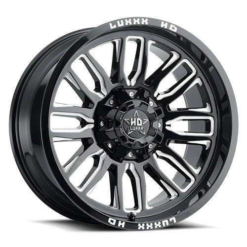 Luxxx HD Offroad LHD-26 Gloss Black Milled - Part Number LHD2622108170180-18G-A1 Luxxx HD Offroad LHD-26 Gloss Black Milled Photo