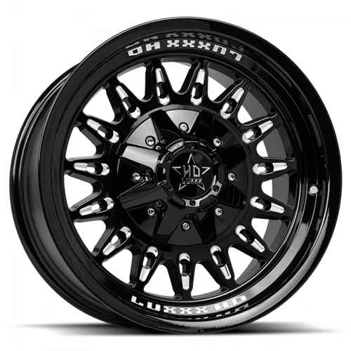 Luxxx HD Offroad LHD-30 Gloss Black Milled - Part Number LHD3020105150139-12I-A1 Luxxx HD Offroad LHD-30 Gloss Black Milled Photo