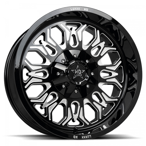 Luxxx HD Offroad LHD-31 Gloss Black Milled - Part Number LHD3120108165180-18-A1 Luxxx HD Offroad LHD-31 Gloss Black Milled Photo
