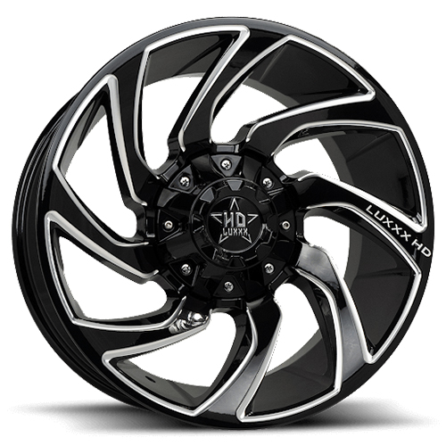 Luxxx HD Offroad LHD-32 Gloss Black Milled - Part Number LHD3220108165170-18K-A1 Luxxx HD Offroad LHD-32 Gloss Black Milled Photo