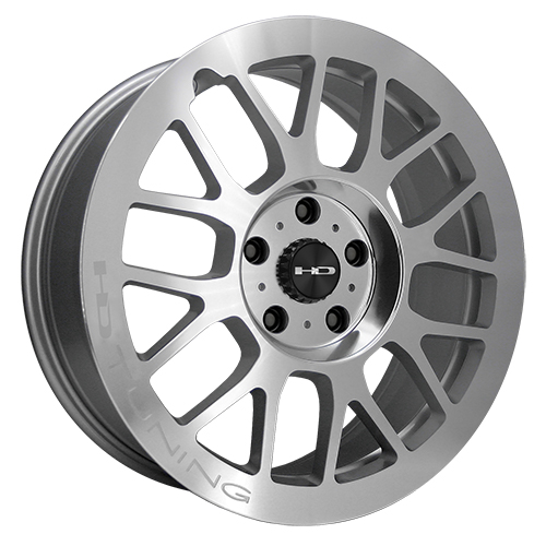 HD Wheels Gear Silver Machined Polished Face Photo