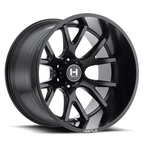 Hostile Rage H113 6 Lug Asphalt - Part Number H113-2212655047BB Hostile Rage H113 6 Lug Asphalt Photo