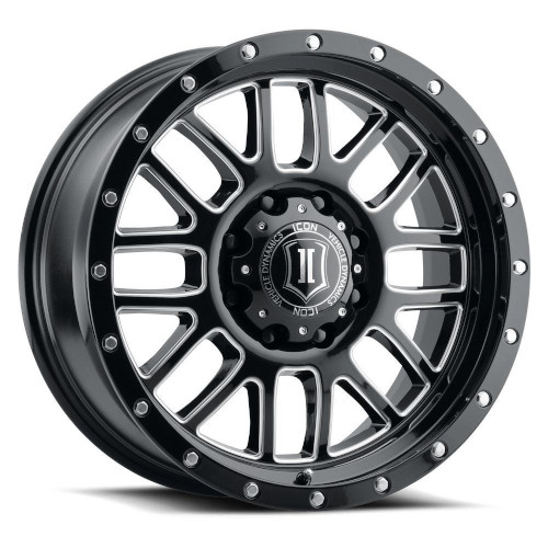 Icon Alloys Alpha Gloss Black Milled - Part Number 1220905556GBMW Icon Alloys Alpha Gloss Black Milled Photo