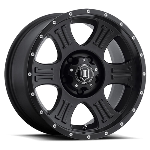 Icon Alloys Shield Satin Black - Part Number 1020905556SB Icon Alloys Shield Satin Black Photo