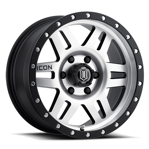 Icon Alloys Six Speed Satin Black Machined - Part Number 1417856350MB Icon Alloys Six Speed Satin Black Machined Photo