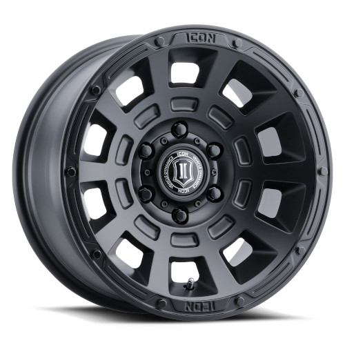 Icon Alloys Thrust Satin Black - Part Number 2817858357SB Icon Alloys Thrust Satin Black Photo