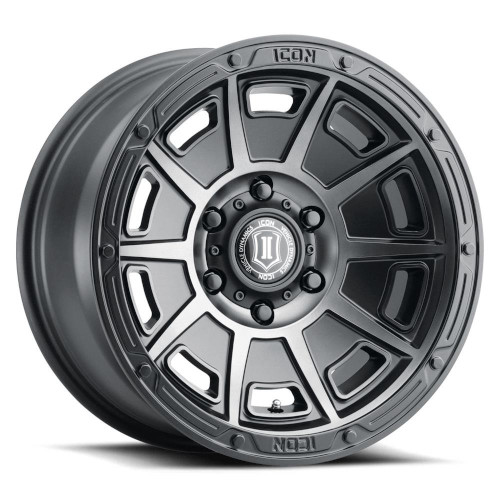Icon Alloys Victory Smoked Satin Black - Part Number 3017858347SSBT Icon Alloys Victory Smoked Satin Black Photo