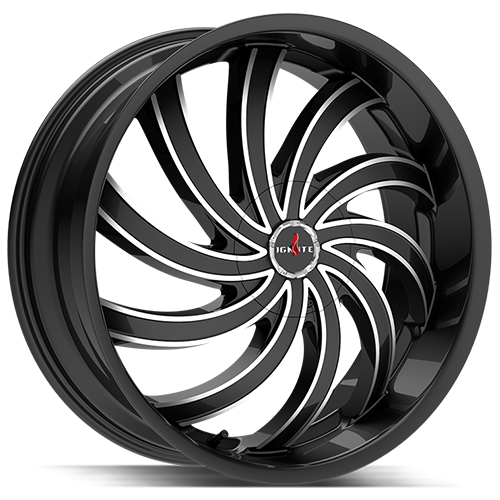 Ignite Flame G04 Gloss Black Milled - Part Number G0449552818GBML Ignite Flame G04 Gloss Black Milled Photo