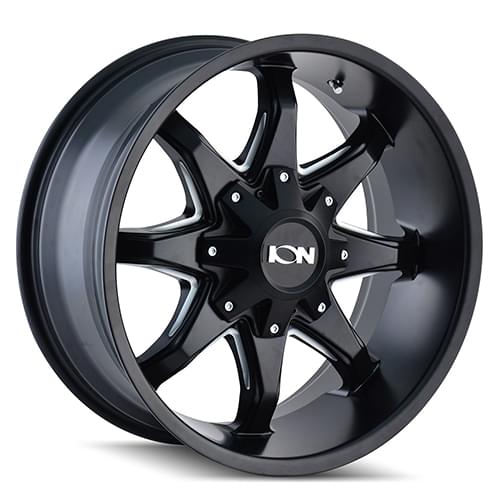 Ion Alloy 181 Satin Black W/ Milled Spokes - Part Number 181-2276M Ion Alloy 181 Satin Black W/ Milled Spokes Photo