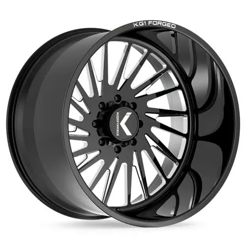 KG1 Forged Javelin KF038 Gloss Black Milled Directional - Part Number KF038221288GPM-R KG1 Forged Javelin KF038 Gloss Black Milled Directional Photo