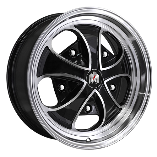Klassik Rader Falcon Gloss Black Machined - Part Number FA17703220BK Klassik Rader Falcon Gloss Black Machined Photo